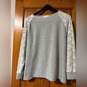 Soft Surroundings Gray Top